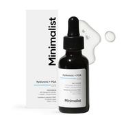 Minimalist Sérum con 2% de ácido hialurónico + PGA para una hidratación intensa, piel radiante y líneas finas, piel normal y grasa, transparente, 30 ml (paquete de 1)