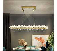 Minimalist Single Word Chandelier Long - Modern Simple LED Light Compatible with Restaurant Office Custom Dinner Pendant Lights,lámpara de araña