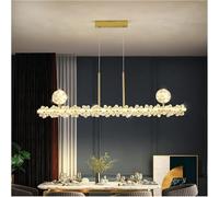 Minimalist Single Word Chandelier Long - Modern Simple LED Light Compatible with Restaurant Office Custom Dinner Pendant Lights,lámpara de araña