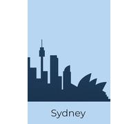 Minimalist Skyline Silhouettes: Sydney Notebook: A 6"x9" Lined Notebook Featuring a Modern Minimalist Silhouette of the Sydney Skyline - 90 Pages, Soft Matte Cover