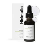 Minimalist Squalan Aceite facial superligero 100% (derivado de vegetales) | Mejora la hidratación de la piel, hidrata ligeramente y reduce las líneas finas, transparente, 30 ml (paquete de 1)