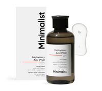 Minimalist Tónico facial para apretar los poros, fórmula hidratante sin alcohol PHA al 3%, exfoliación suave, equilibrio del pH y reequilibrio del microbioma de la piel, para mujeres y hombres, 150 ml