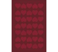 Minimalist Two-Tone Heart Pattern Lined Notebook - 6x9 Journal for Writing, Gratitude and Personal Reflection: A simple, soft-cover notebook for daily ... self-care writing, and quiet reflection