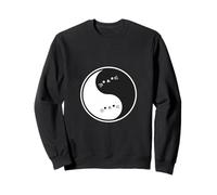 Minimalist Yin Yang Cats Art Design Sudadera