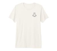 Minimalista BLK Capybara Yoga Pocket Zen Meditación Amante Camiseta Premium