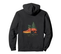Minimalista Bosque Errante Silueta Puesta De Sol Sudadera con Capucha