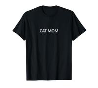 Minimalista Cat Mom - Mamá Divertida para Mujer Camiseta