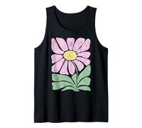 Minimalista Daisy Flower Graphic Modern Simple Art Camiseta sin Mangas