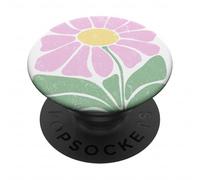 Minimalista Daisy Flower Graphic Modern Simple Art PopSockets PopGrip Adhesivo