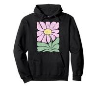 Minimalista Daisy Flower Graphic Modern Simple Art Sudadera con Capucha