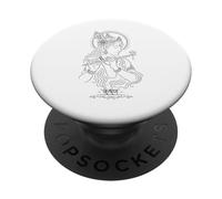 Minimalista Diosa Krishna Mitología Hindú Hinduismo PopSockets PopGrip Adhesivo