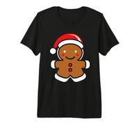 Minimalista Divertido Hombre Sencillo Pan de Jengibre Camiseta Premium
