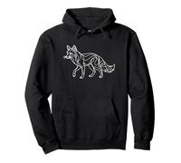 Minimalista Fox Una Línea De Dibujo Sudadera con Capucha