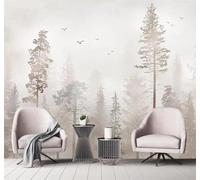 Minimalista Fresco Bello Nostálgico Bosque Pájaros 3D Papel Pintado Tapiz Textura de Seda Oficina Comedor Sofá Dormitorio Sala Estar TV Fondo Pantalla-150cm×105cm