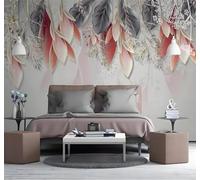 Minimalista Fresco Dibujado A Mano Magnolia Acuarela Arte 3D Papel Pintado Tapiz Textura de Seda Oficina Comedor Sofá Dormitorio Sala Estar TV Fondo Pantalla-430cm×300cm