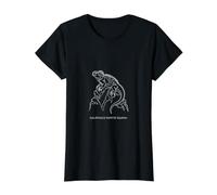 Minimalista Galápagos Marine Iguana Line Art Silhouette Camiseta gráfica económica, Mujer, Negro, M