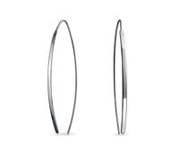 Minimalista Geométrica Larga Barra Lineal Pendientesenhebrador Para Mujer Para Adolescente Pulido .925 Plata De Ley