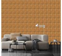 Minimalista Individualidad Marrón Geométrico Cuadros 3D Papel Pintado Pared Fácil Instalación Oficina Sala Estar Sofá Dormitorio TV Fondos Decoración-300cm×210cm