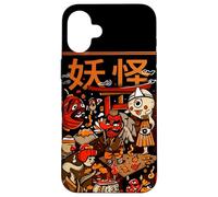 Minimalista japonés Yokai Monstruos Coreano Asiático Kawaii Carcasa para iPhone 16 Plus