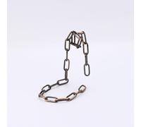 Minimalista Juego de estante flotante para vinos: diseño de cadenas/cuerdas de hierro hecho a mano, se adapta a cuellos de botellas de 3 cm, decoración ideal para cocina, bar, bodega (bronce)