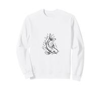 Minimalista Koi Fish Line Art Japanese Zen Sudadera