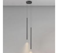 Minimalista LED lámpara colgante tubo negro lámpara de techo cilindro colgante luminaria moderna iluminación colgante para sala de estar dormitorio Oficina restaurante bar estrella de luz