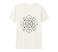 Minimalista Mandala Balance Meditación Mindfulness Line Art Camiseta Premium