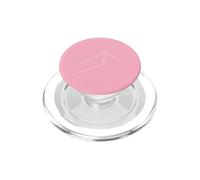 Minimalista Mountain Peak Line Art Senderismo PopSockets PopGrip para MagSafe