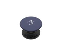 Minimalista Mountain Peak Trail Line Art PopSockets PopGrip Adhesivo