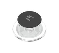 Minimalista Mountain Peak Trail Line Art PopSockets PopGrip para MagSafe