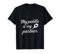 Minimalista My Paddle Is My Partner Brush Script Camiseta
