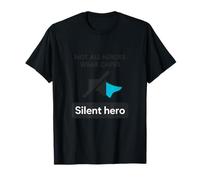 Minimalista Not All Heroes Wear Capes Silent Hero Graphic Camiseta