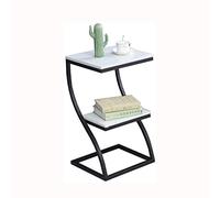 Minimalista pequeño departamento sala de estar mini mesa auxiliar de vidrio templado mesa cuadrada pequeña (color: uno) (un color)