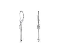 Minimalista Romántico Delgado Cupido Flecha Pendientescolgantes Para Mujeres Adolescentes Novia Leverback .925 Plata Esterlina