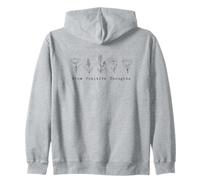 Minimalista Simple Inspirador Crecer Pensamientos Positivos Sudadera con Capucha