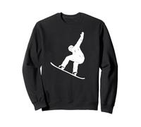 Minimalista Snowboarder Silueta Deporte de In Sudadera
