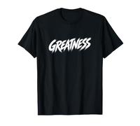Minimalista Tipografía Grandeza Declaración audaz Hombres Mujeres Camiseta