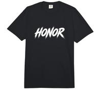 Minimalista Tipografía Honor Declaración audaz Hombres Mujeres Comfort Colors Adult Heavyweight T-Shirt