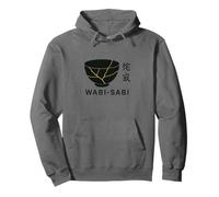 Minimalista WABI Sabi Japonés Kintsugi Bowl Zen Imperfection Sudadera con Capucha