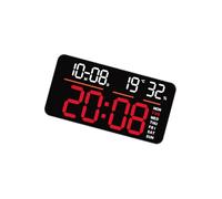 Minimalistas Digital Wall Clock Remote Control Remote Display Montaje Fácil De Montaje para La Sala Estar Decortes La Oficina Fecha Y Pantalla Pared Reloj