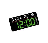 Minimalistas Digital Wall Clock Remote Control Remote Display Montaje Fácil De Montaje para La Sala Estar Decortes La Oficina Fecha Y Pantalla Pared Reloj