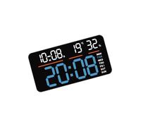 Minimalistas Digital Wall Clock Remote Control Remote Display Montaje Fácil De Montaje para La Sala Estar Decortes La Oficina Fecha Y Pantalla Pared Reloj