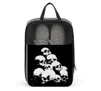 Minimalistic A Pile of Skulls - Bolsa de zapatos para viajes, uso diario, bolsa de almacenamiento antipolvo para zapatos de golf