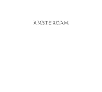 Minimalistic Notebook | A.M.S.T.E.R.D.A.M. (white): Stylish lined notebook for writers, journaling, daily notes, travellers and creative projects.