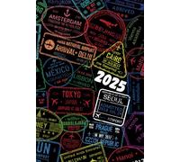 Minimalistic Travel Diary 2025 , great for everyone who loves to travel | Mininalistic Style | 222 Pages | Size 6 x 9 inch / 152.4 x 228.6 mm |