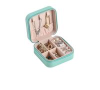 Minimally Designed Accessory Storage Box For Portable Travel And Of Earrings Necklaces Rings And Jewelry Boxes Para Anillos, Collares, Pendientes Y Pulseras(Blue)