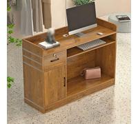 Minimally Modern Tienda de ropa Recepción Cajero Compañía Pequeño Escritorio de Recepción Salón de Belleza Oficina Bar Mesa de mostrador