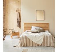 Minimalys - Cabecero de teca maciza de 165 cm H 95 x B 165 x T 3 cm