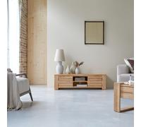 Minimalys - Mueble para TV de teca maciza de 135 cm H 40 x B 135 x T 40 cm