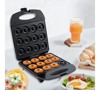 MinimáQuina Compacta para Hacer Dulces, 12 Agujeros, para Preparar Deliciosas Donas Y Cake Pops, Antiadherente, FáCil De Limpiar, para Mini Tartas Y Quiches, 1200 W